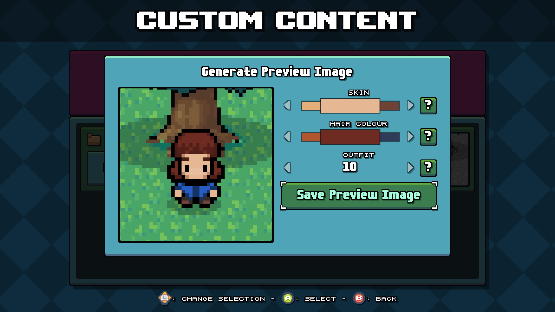 Screenshot of a settings modal for a custom database in Bang Average Football.